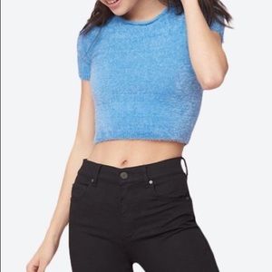 Garage Fuzzy Crop Top